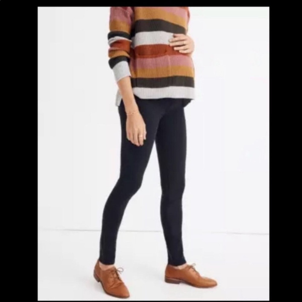 Madewell maternity jeans over the belly lunar wash